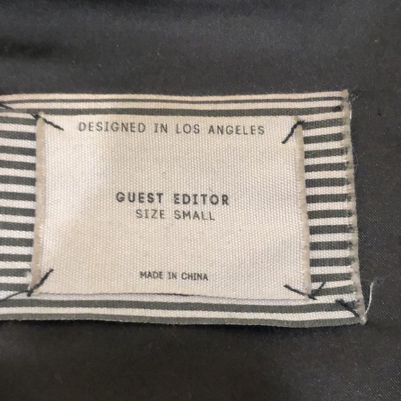 Anthropologie Guest Editor Jacket Size Small Black Abstract Pattern - Picture 6 of 12